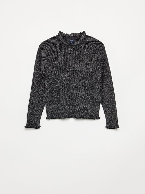Ensemble 2 pièces en maille scintillante - Pull + legging - Kiabi