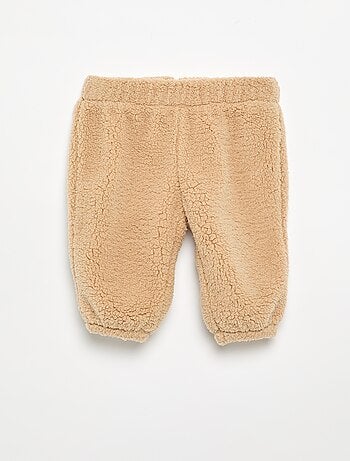 Ensemble 2 pièces en matière moutonnée - Sweat + pantalon