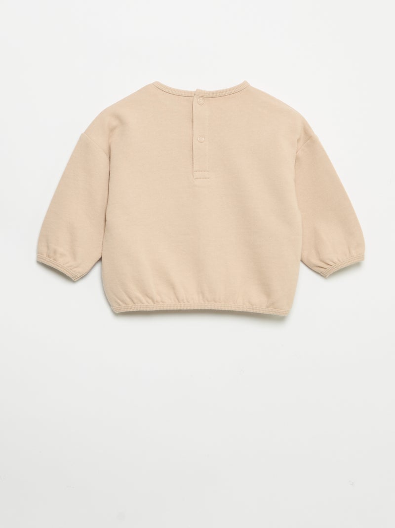 Ensemble 2 pièces en molleton Beige - Kiabi