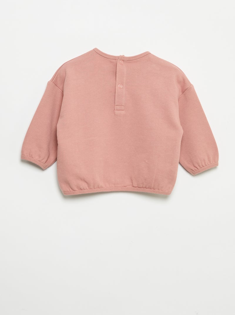 Ensemble 2 pièces en molleton Rose - Kiabi