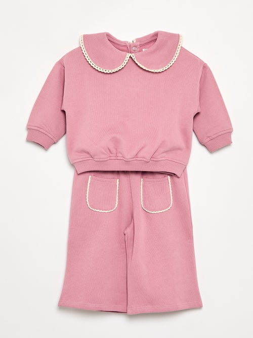 Ensemble 2 pièces en polaire - Sweat + pantalon - Kiabi