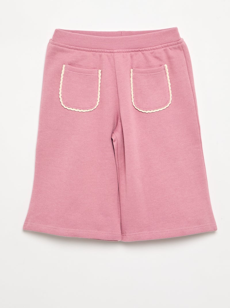 Ensemble 2 pièces en polaire - Sweat + pantalon Rose - Kiabi