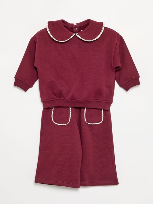 Ensemble 2 pièces en polaire - Sweat + pantalon - Kiabi