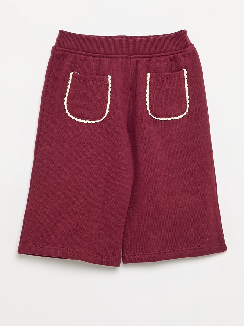 Ensemble 2 pièces en polaire - Sweat + pantalon Violet - Kiabi