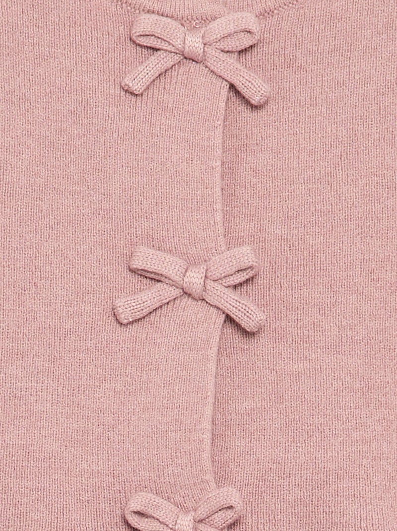 Ensemble 2 pièces en tricot - Pull + legging Rose - Kiabi