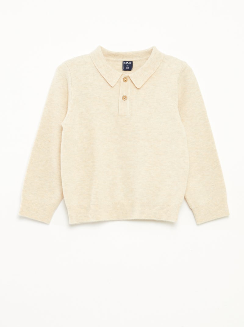 Ensemble 2 pièces en tricot Beige - Kiabi