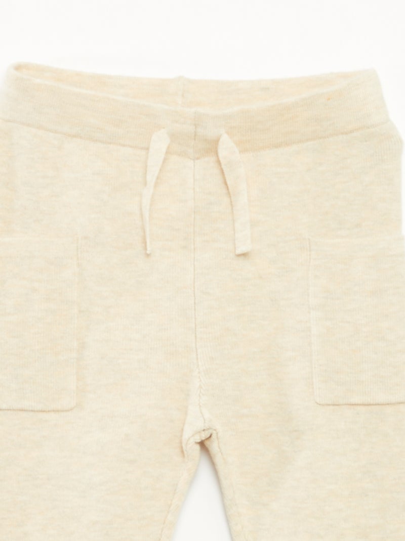 Ensemble 2 pièces en tricot Beige - Kiabi