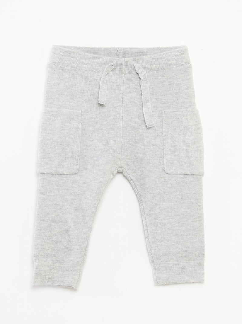 Ensemble 2 pièces en tricot Gris - Kiabi