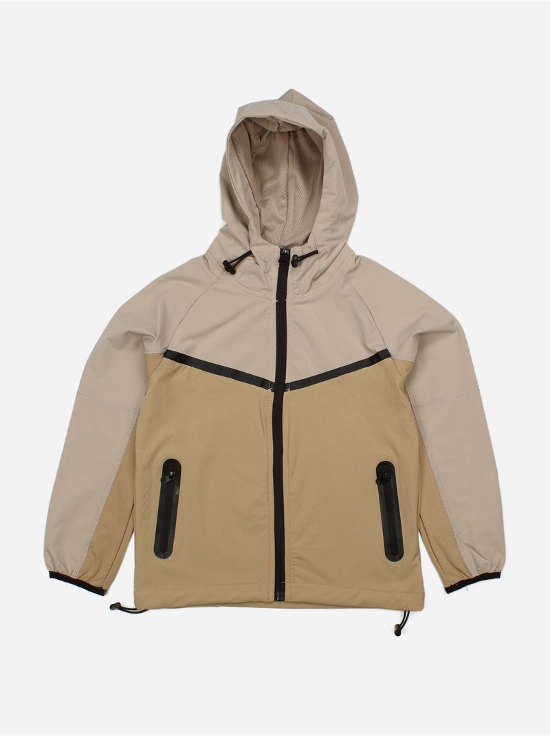 Ensemble  2 pièces gilet à capuche et bas - boom kids Crème - Kiabi