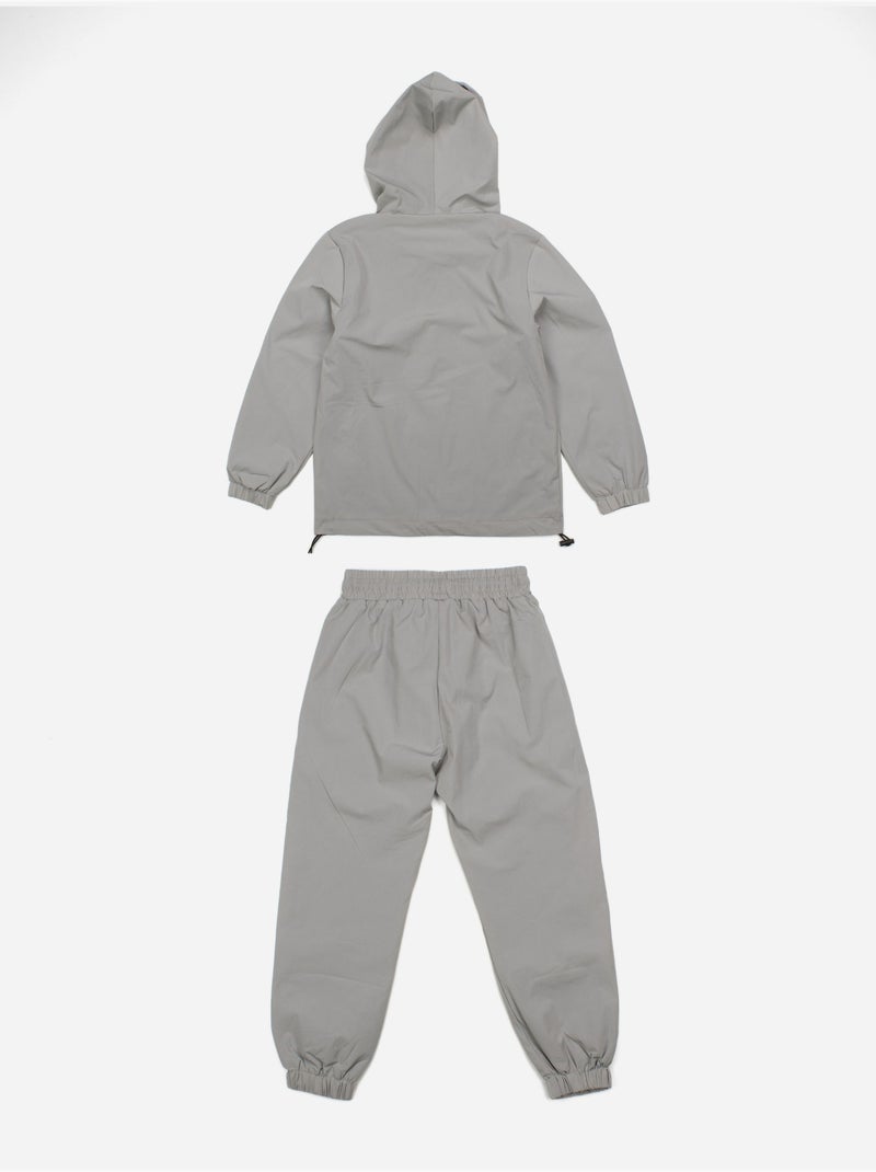 Ensemble  2 pièces gilet à capuche et bas - boom kids Gris - Kiabi
