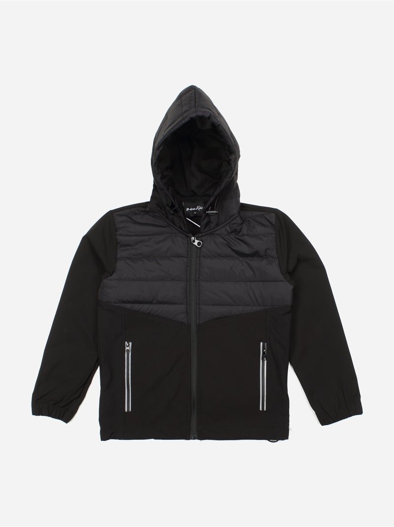 Ensemble  2 pièces gilet à capuche et bas - boom kids Noir - Kiabi