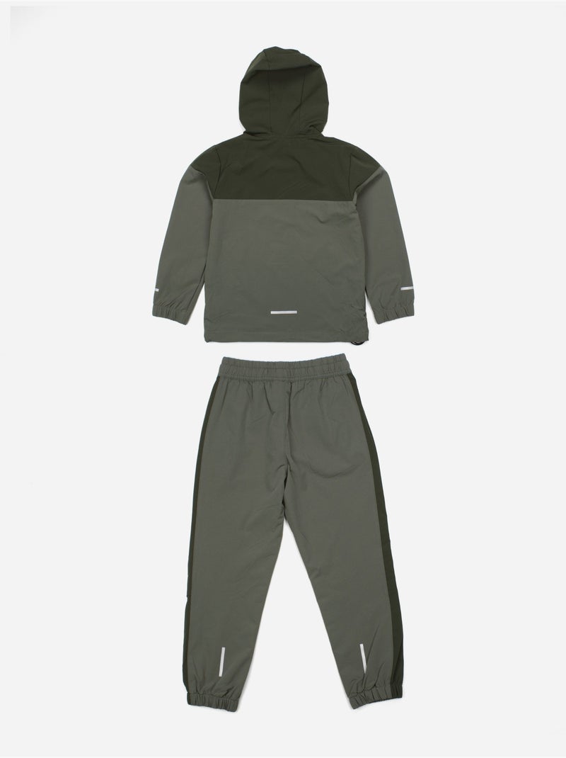 Ensemble  2 pièces gilet à capuche et bas - boom kids Vert - Kiabi