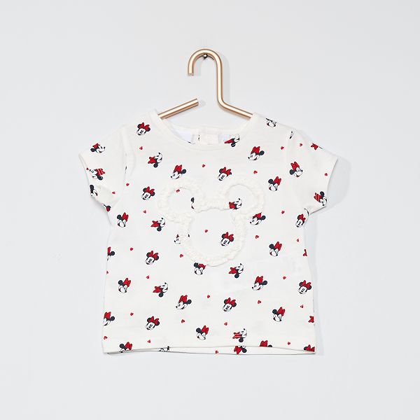 Ensemble 2 Pieces Minnie Mouse De Disney Bebe Fille Blanc Marine Kiabi 8 40