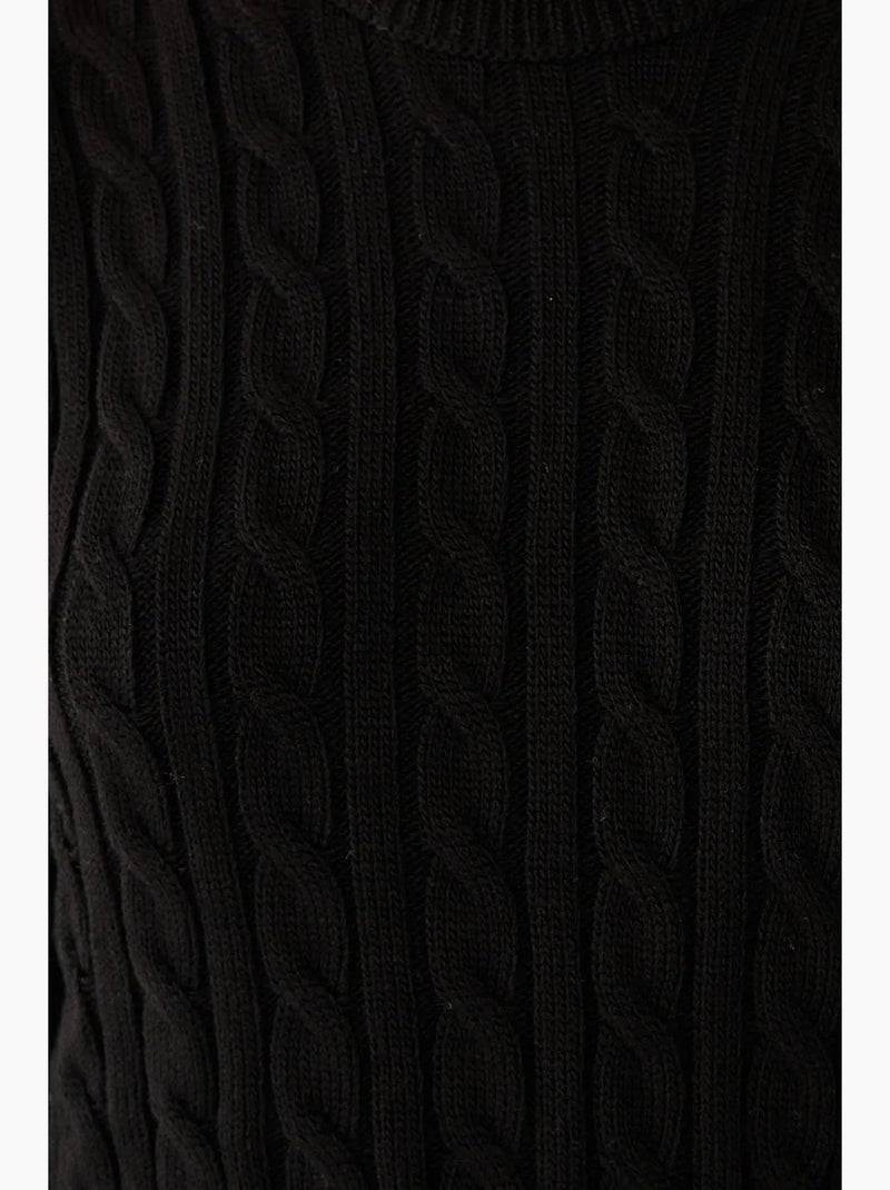Ensemble 2 pièces pull ras du cou et mini-jupe taille haute hiccup Noir - Kiabi