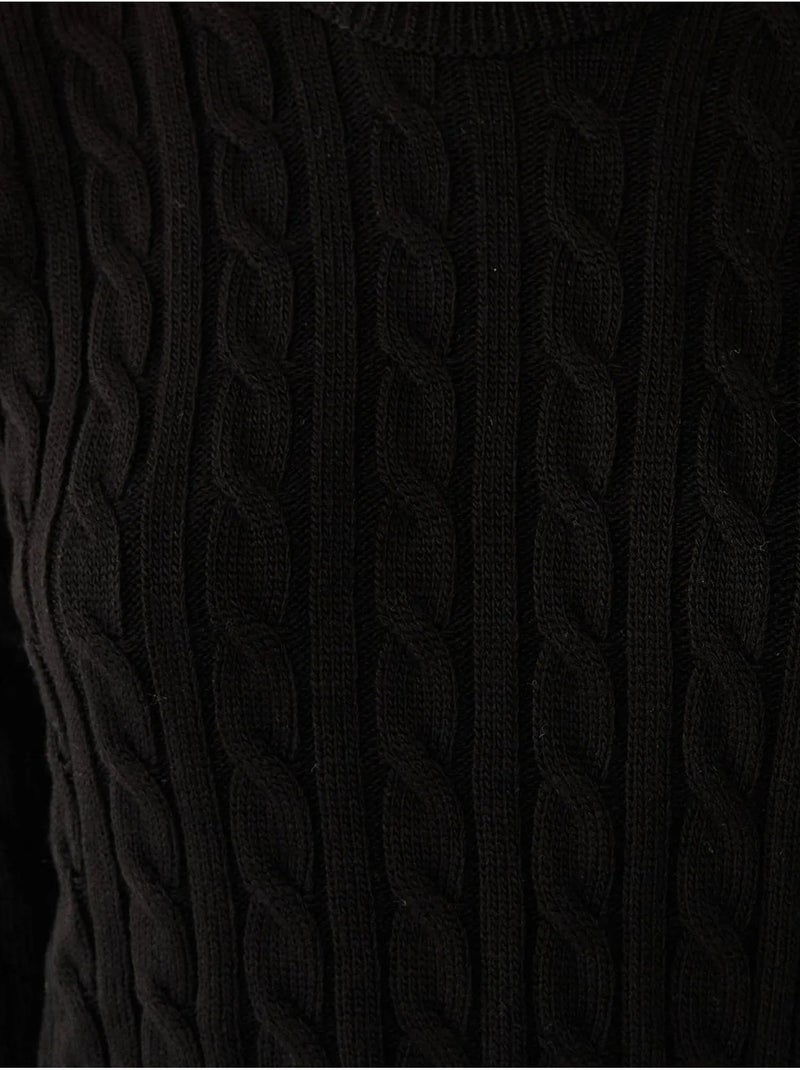 Ensemble 2 pièces pull ras du cou et mini-jupe taille haute Noir - Kiabi