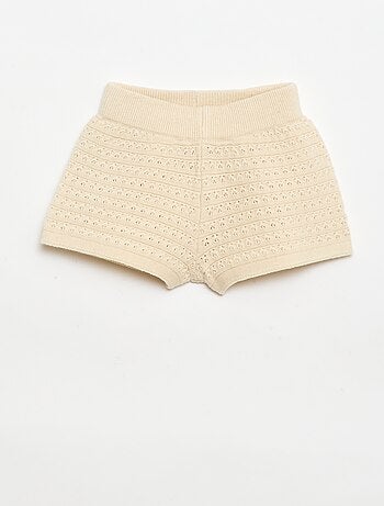 Ensemble 2 pièces short + T-shirt en crochet