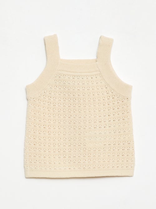 Ensemble 2 pièces short + T-shirt en crochet - Kiabi
