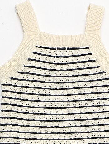 Ensemble 2 pièces short + T-shirt en crochet