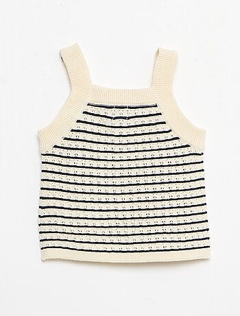 Ensemble 2 pièces short + T-shirt en crochet