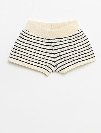 Ensemble 2 pièces short + T-shirt en crochet