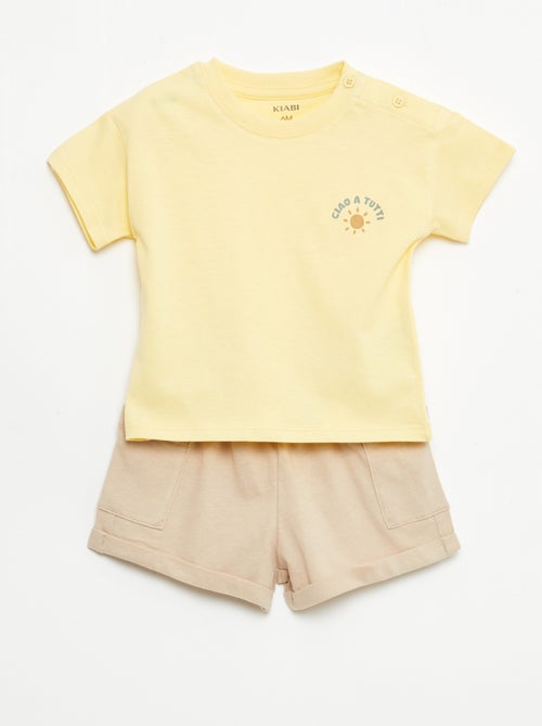 Ensemble 2 pièces short + T-shirt - Kiabi
