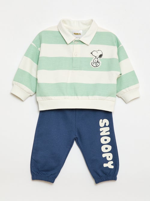 Ensemble 2 pièces 'Snoopy' Sweat-shirt + pantalon de jogging - Kiabi
