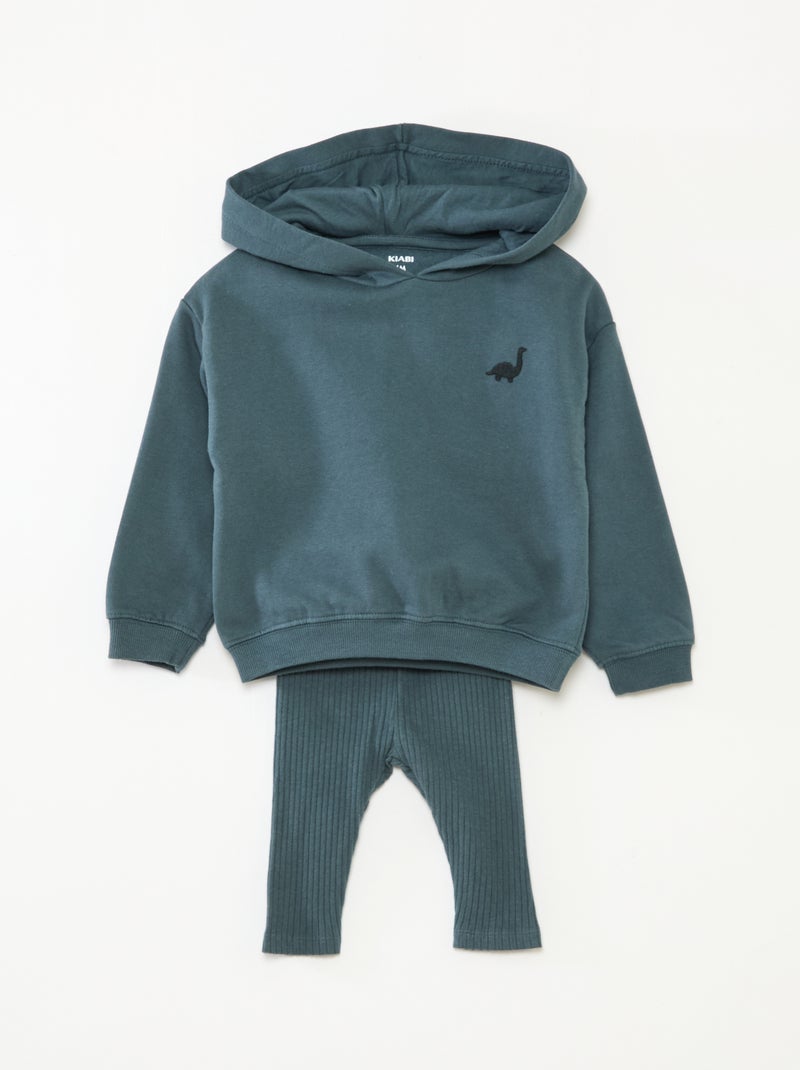 Ensemble 2 pièces sweat + legging Bleu - Kiabi