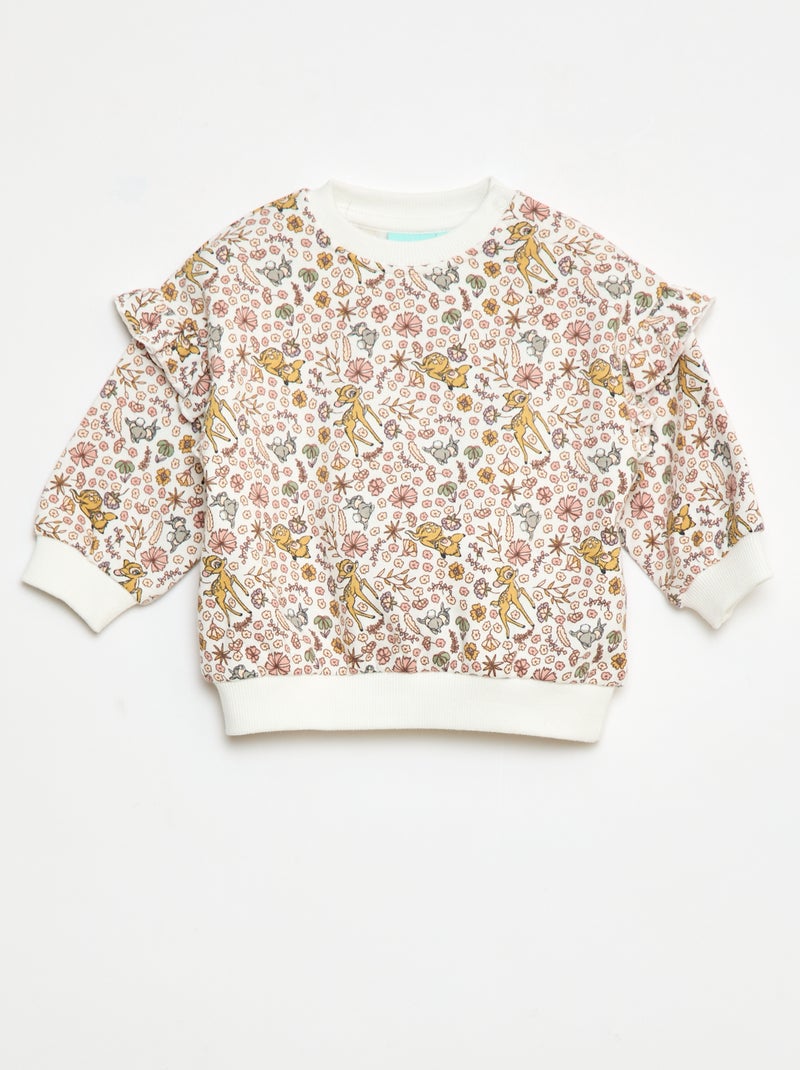 Ensemble 2 pièces sweat + legging 'Disney' Blanc - Kiabi