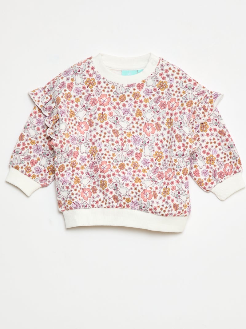 Ensemble 2 pièces sweat + legging 'Disney' Blanc - Kiabi