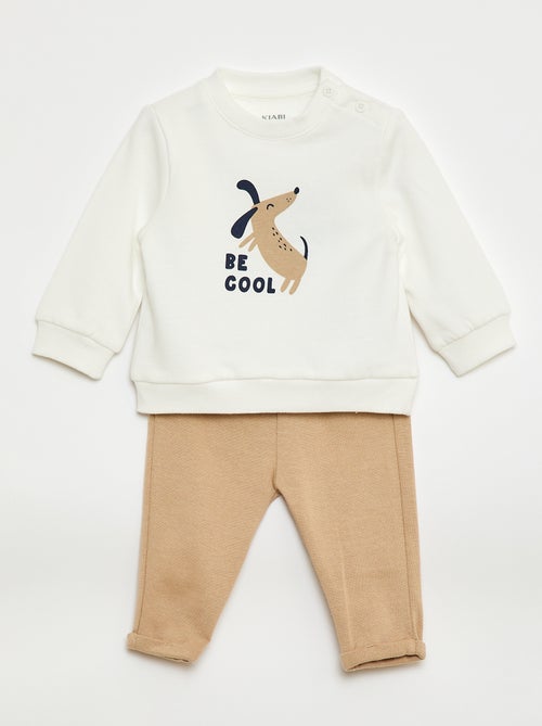 Ensemble 2 pièces sweat + pantalon - Kiabi