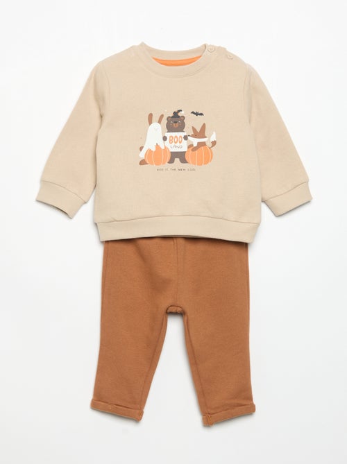 Ensemble 2 pièces sweat + pantalon - Kiabi Ensemble 2 pièces sweat + pantalon - Kiabi