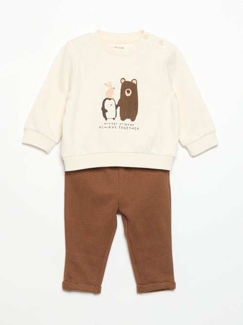 Ensemble 2 pièces sweat + pantalon - Kiabi