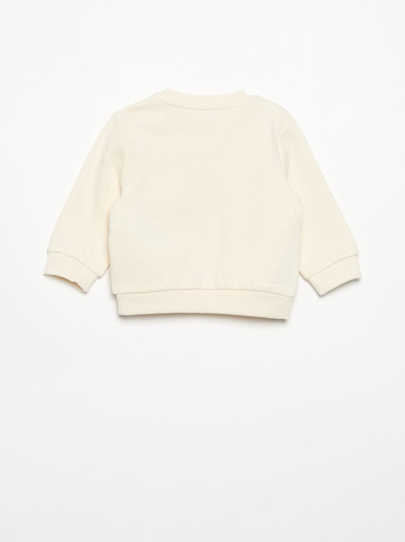 Ensemble 2 pièces sweat + pantalon Beige - Kiabi