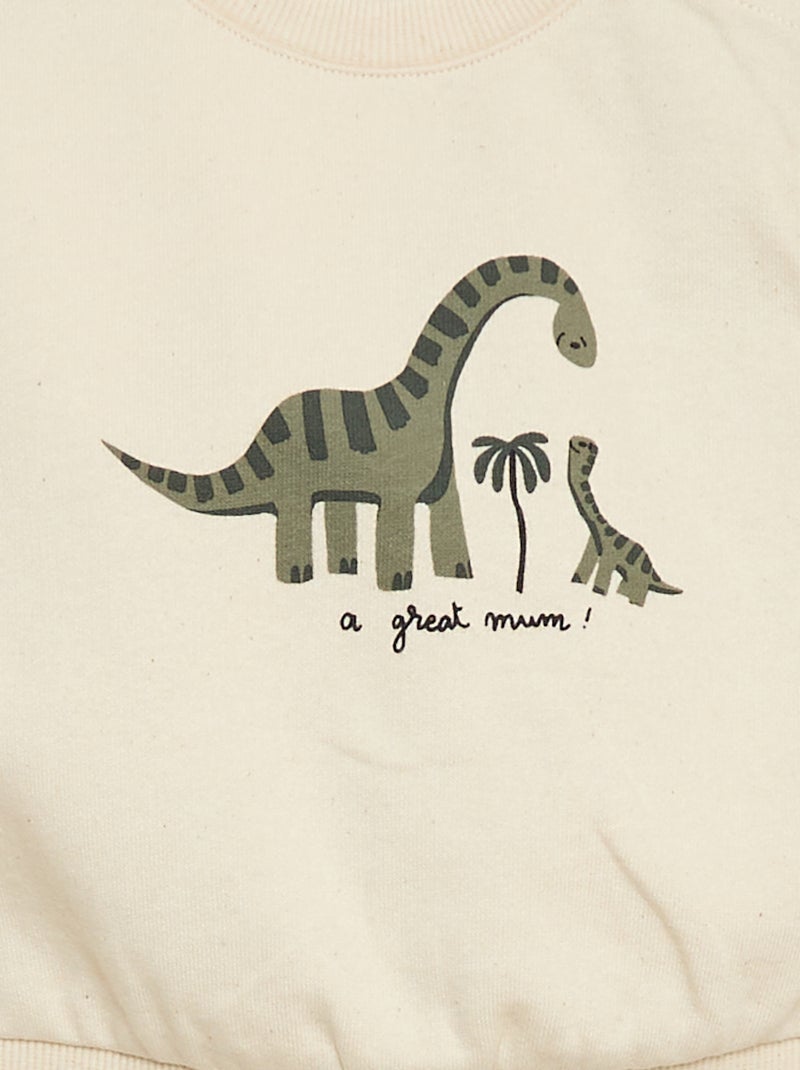 Ensemble 2 pièces sweat + pantalon Blanc - Kiabi