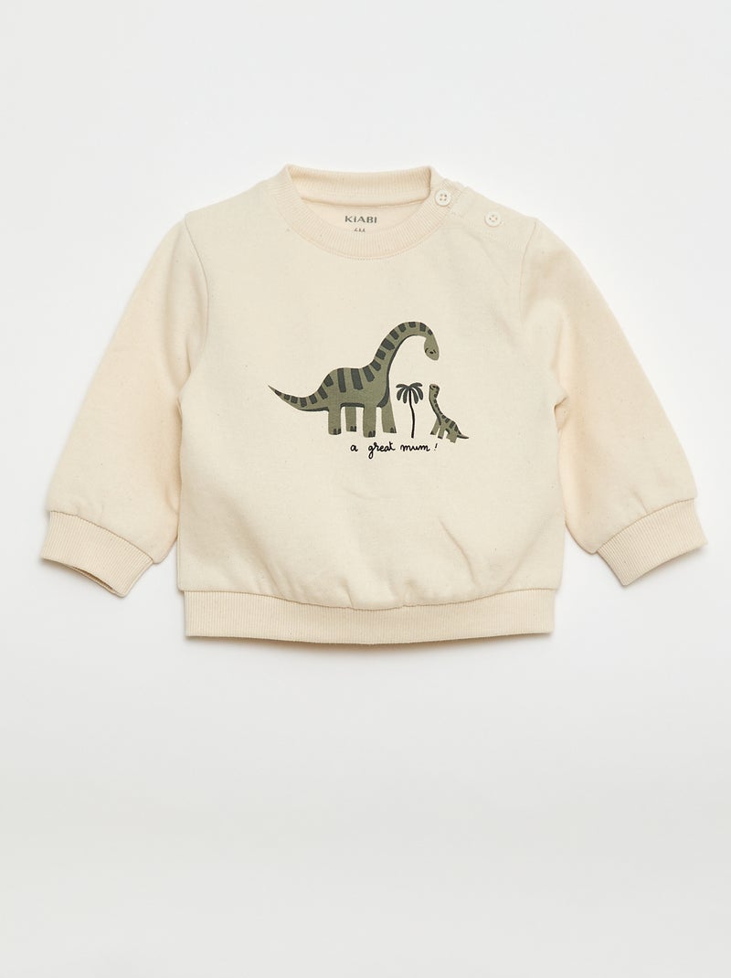 Ensemble 2 pièces sweat + pantalon Blanc - Kiabi