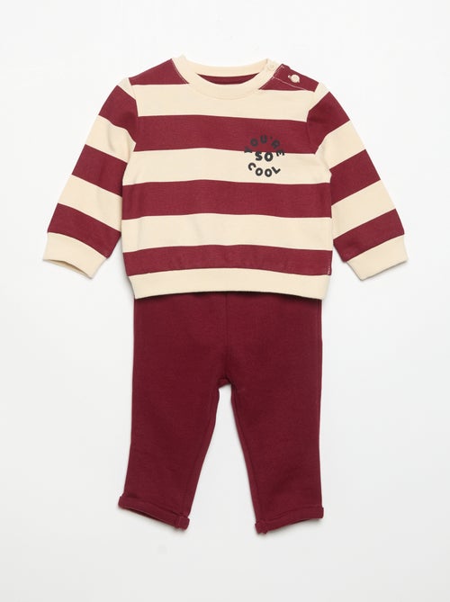 Ensemble 2 pièces sweat + pantalon - Kiabi Ensemble 2 pièces sweat + pantalon - Kiabi