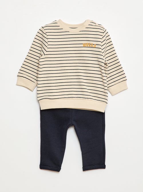 Ensemble 2 pièces sweat + pantalon - Kiabi