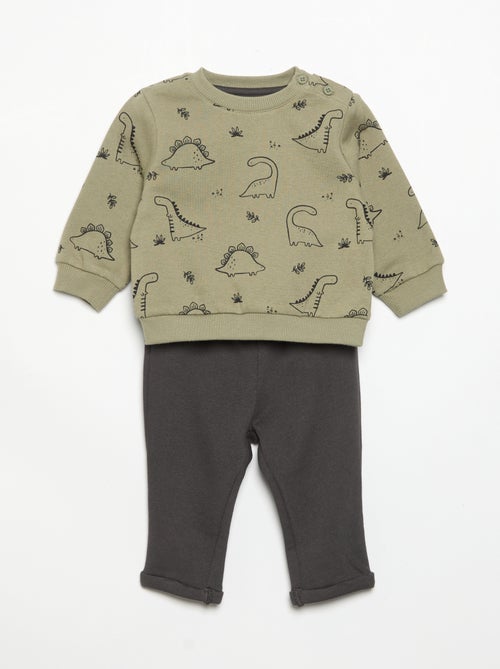 Ensemble 2 pièces sweat + pantalon - Kiabi Ensemble 2 pièces sweat + pantalon - Kiabi