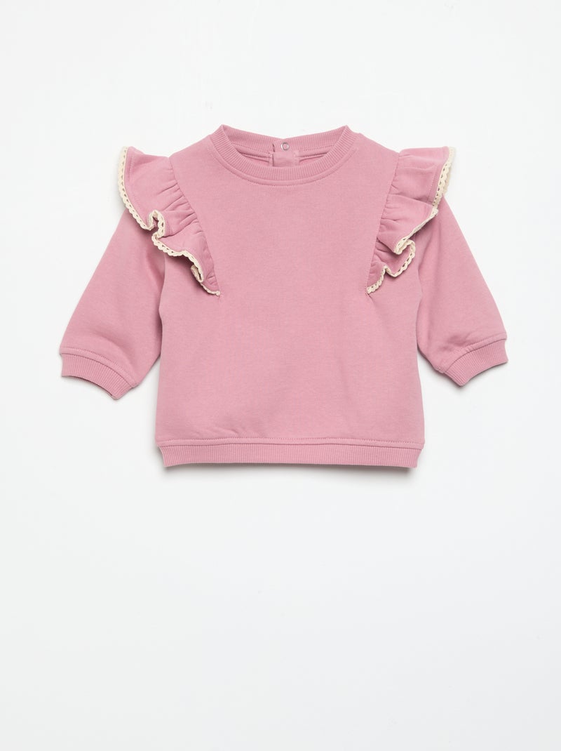 Ensemble 2 pièces : sweat-shirt + legging Blanc - Kiabi