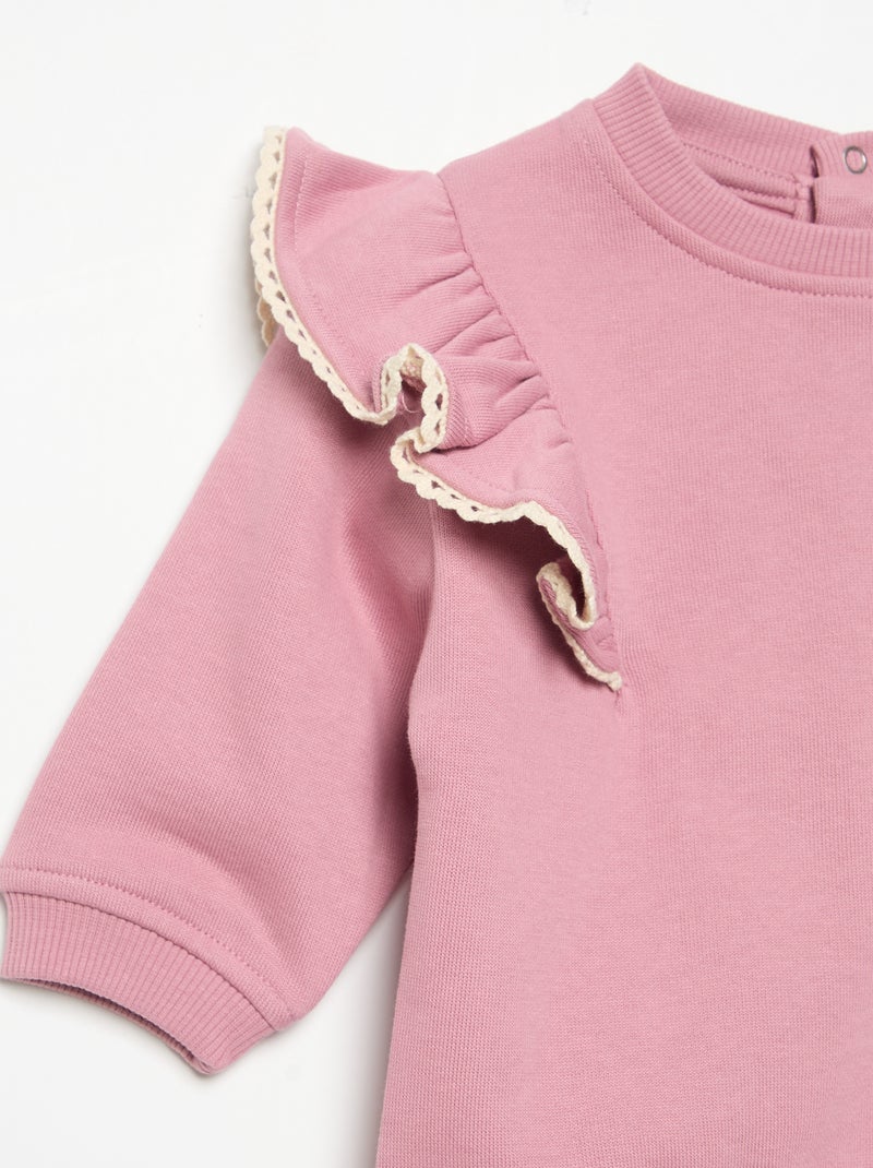 Ensemble 2 pièces : sweat-shirt + legging Blanc - Kiabi