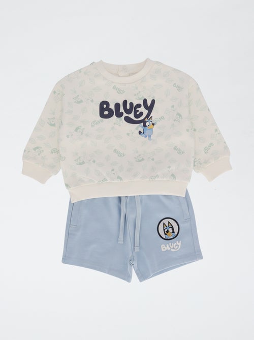 Ensemble 2 pièces sweat + short 'Bluey' - Kiabi