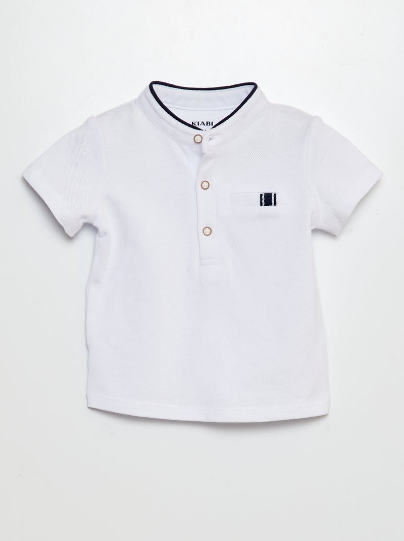 Ensemble 2 pièces t-shirt esprit polo + short en twill - 2 pièces Beige - Kiabi