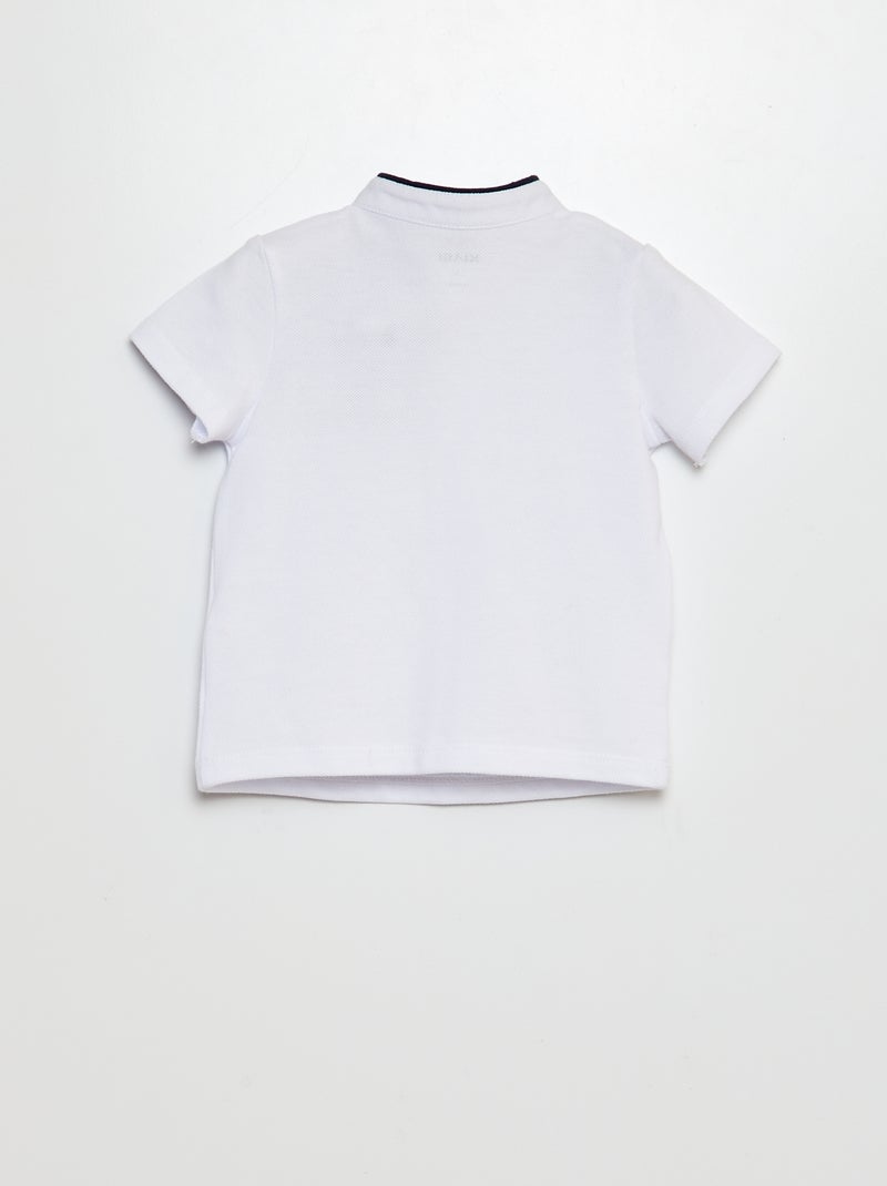 Ensemble 2 pièces t-shirt esprit polo + short en twill - 2 pièces Beige - Kiabi