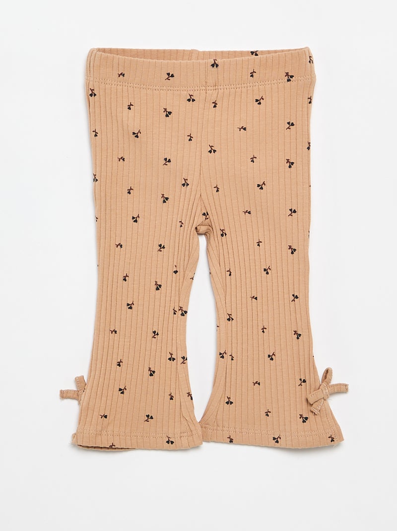 Ensemble 2 pièces T-shirt + legging Beige - Kiabi