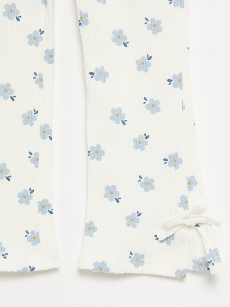 Ensemble 2 pièces T-shirt + legging Bleu - Kiabi