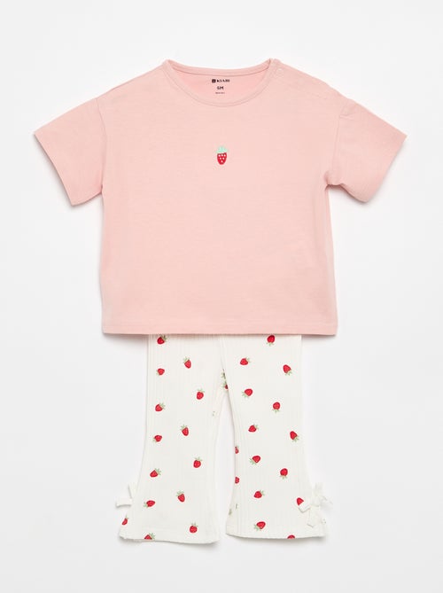 Ensemble 2 pièces T-shirt + legging - Kiabi Ensemble 2 pièces T-shirt + legging - Kiabi