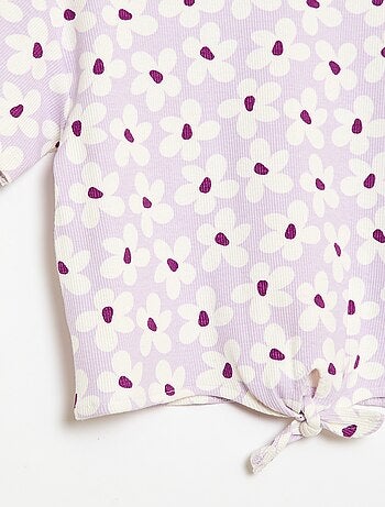 Ensemble 2 pièces T-shirt + pantalon forme flare