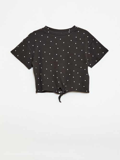 Ensemble 2 pièces T-shirt + pantalon forme flare - Kiabi