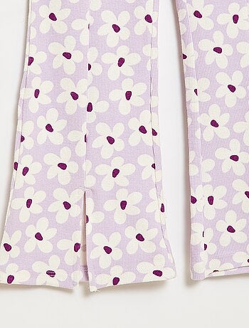 Ensemble 2 pièces T-shirt + pantalon forme flare