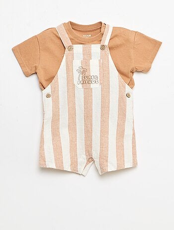 Ensemble 2 pièces T-shirt + salopette